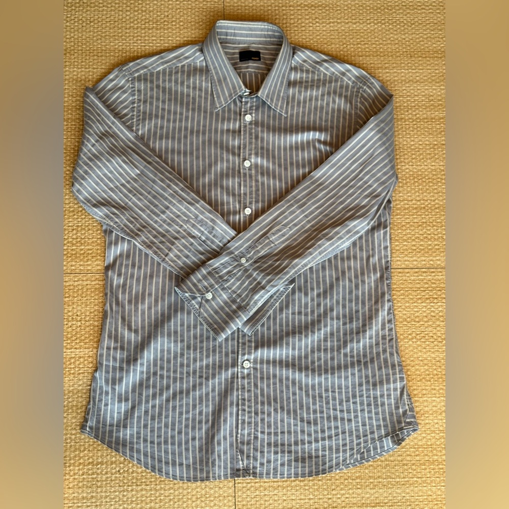 Fendi Men’s Striped Button-Up Shirt (New)